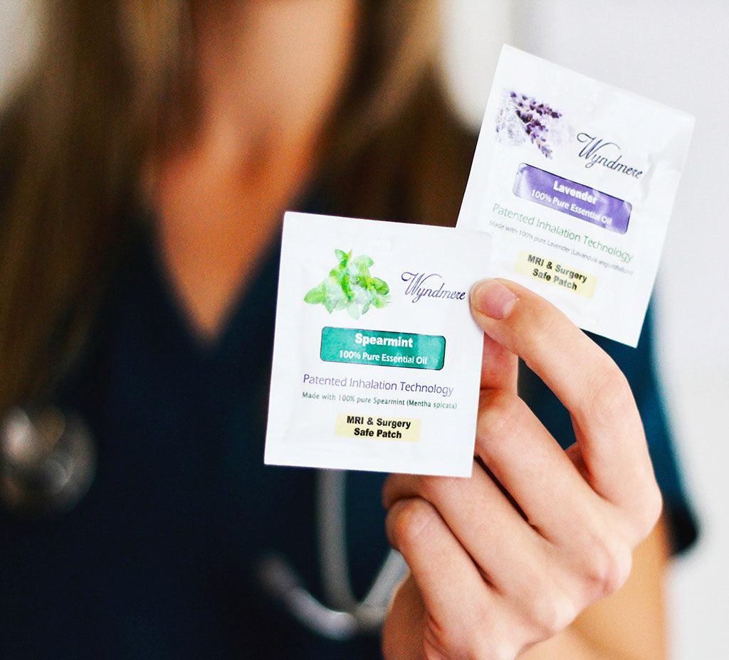 Aromatherapy Essential Oil Inhalation Patches MRI Lavender